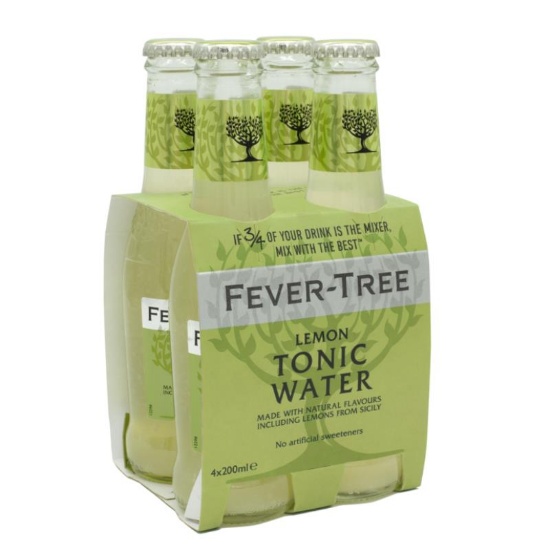 Picture of Fever-Tree Lemon Tonic Water Bottles 4x200ml