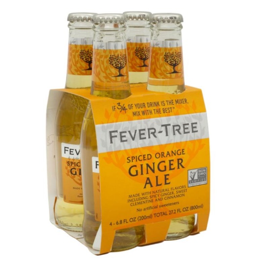 Picture of Fever-Tree Spiced Orange Ginger Ale Bottles 4x200ml