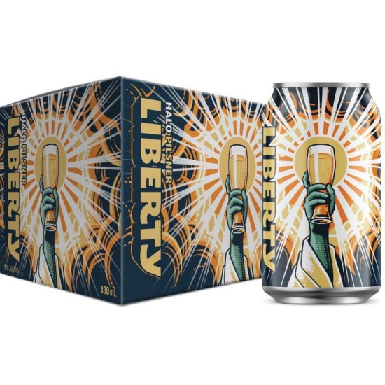 Picture of Liberty Halo Pilsner Cans 6x330ml