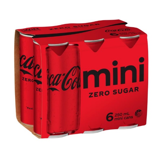 Picture of Coca-Cola Zero Sugar Cans 6x250ml
