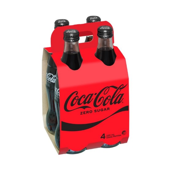 Picture of Coca-Cola Zero Sugar Glass Bottles 4x330ml