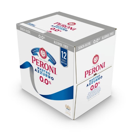Picture of Peroni Nastro Azzurro 0.0% Bottles 12x330ml