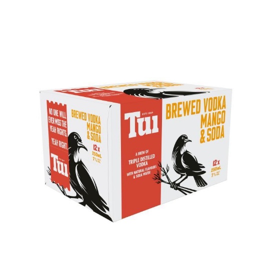 Picture of Tui Vodka Mango & Soda 7% Cans 12x250ml