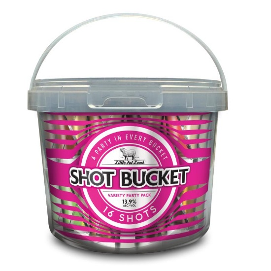 Picture of Little Fat Lamb Shot Bucket Variety Party Pack 13.9% Bucket 16x30ml