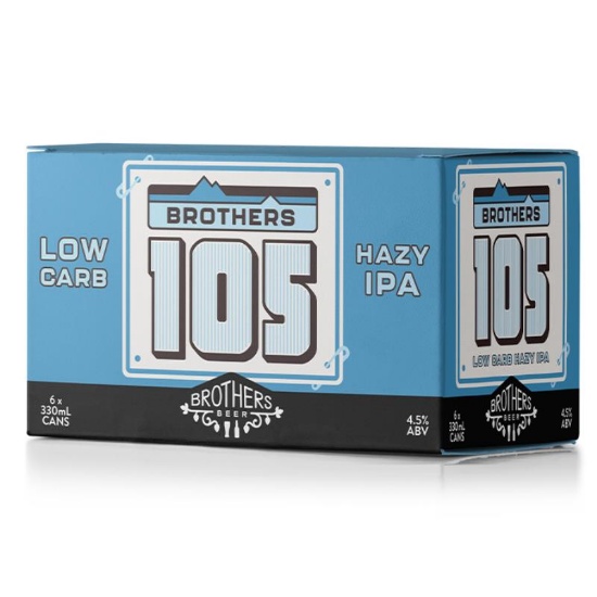 Picture of Brothers Beer 105 Low Carb Hazy IPA Cans 6x330ml