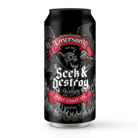 Picture of Emerson's Seek & Destroy West Coast IPA Can 440ml