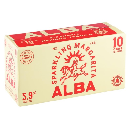 Picture of Alba Sparkling Margarita 5.9% Cans 10x250ml