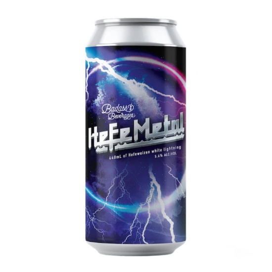 Picture of Badass Beverages Hefe Metal Hefeweizen White Lightning Can 440ml