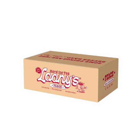 Picture of Loony's Hard Ice Tea Peach 6% Cans 10x330ml