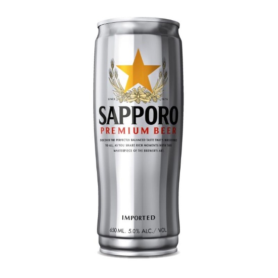 Picture of Sapporo Premium Japanese Beer Can 650ml