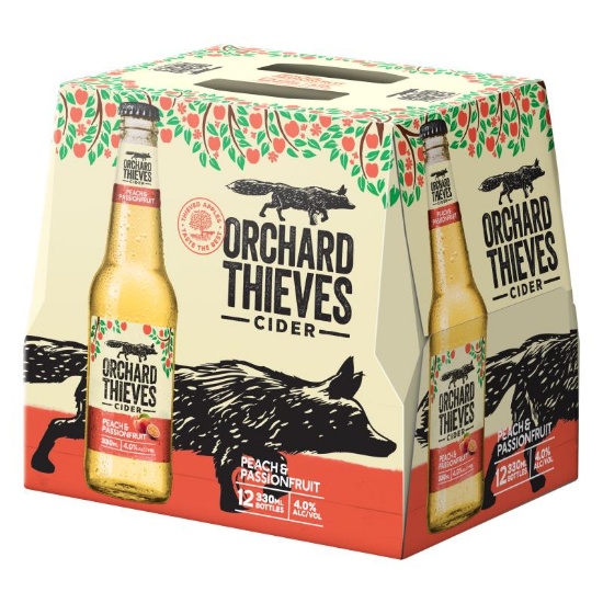 Picture of Orchard Thieves Peach & Passionfruit Bottles 12x330ml