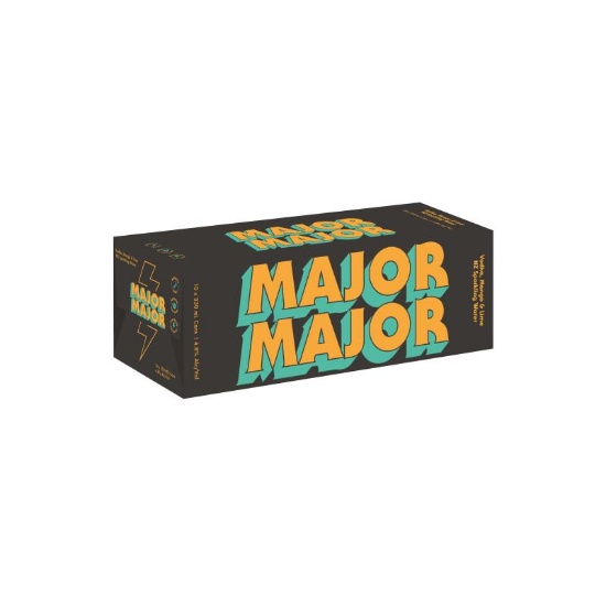 Picture of Major Major Vodka, Mango & Lime 4.8% Cans 10x330ml