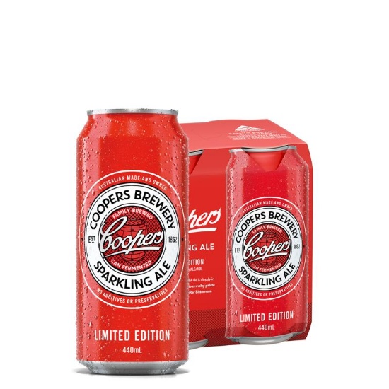 Picture of Coopers Sparkling Ale Limited Edition Cans 4x440ml
