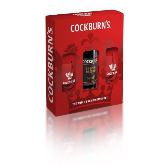 Picture of Cockburn's Special Reserve Port & 2 Glass Gift Pack 750ml