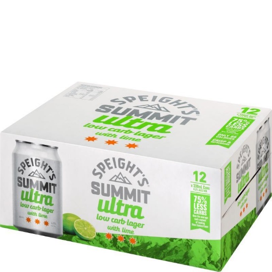 Picture of Speight's Summit Ultra Low Carb Lager Lime Cans 12x330ml