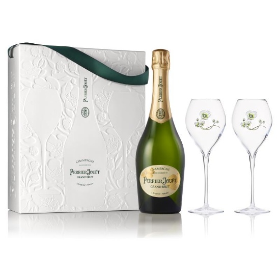 Picture of Perrier-Jouët Champagne Grand Brut & 2 Glass Gift Pack 750ml