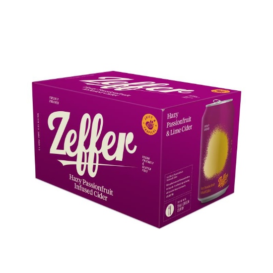 Picture of Zeffer Hazy Passionfruit Infused Cider Cans 6x330ml