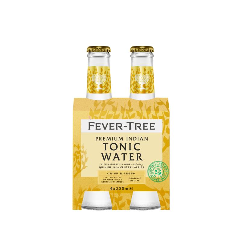 Super Liquor  Fever-Tree Premium Indian Tonic Water Bottles 4x200ml