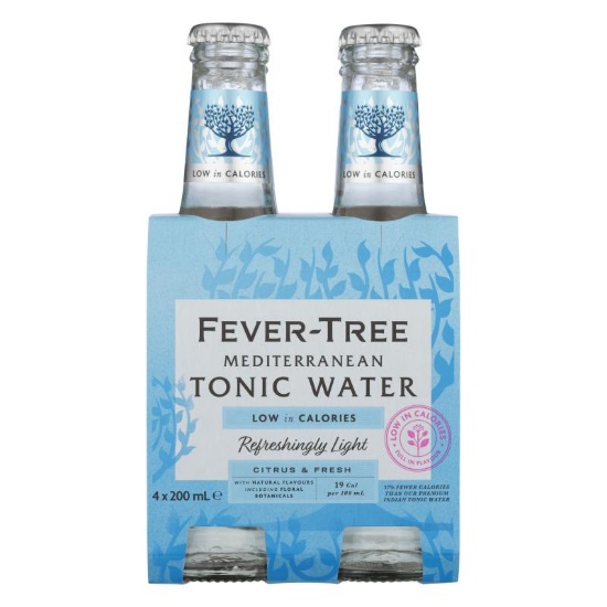 Picture of Fever-Tree Refreshingly Light Mediterranean Tonic Water Bottles 4x200ml