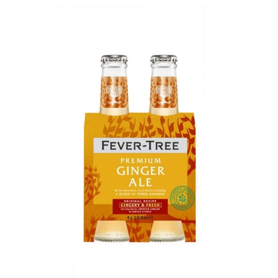Picture of Fever-Tree Dry Ginger Ale Bottles 4x200ml