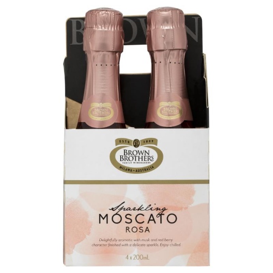 Picture of Brown Brothers Sparkling Moscato Rosé 4x200ml