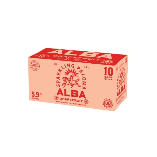 Picture of Alba Sparkling Paloma Grapefruit 5.9% Cans 10x250ml