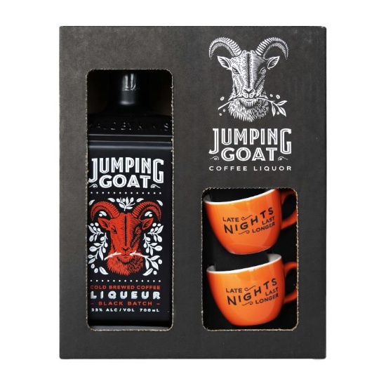 Picture of Jumping Goat Black Batch Coffee Whisky Liqueur & Espresso Cup Gift Pack 700ml