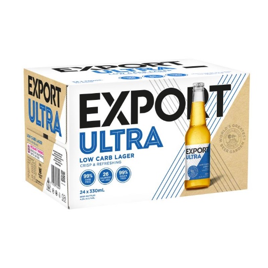 Picture of Export Ultra Low Carb Lager Bottles 24x330ml