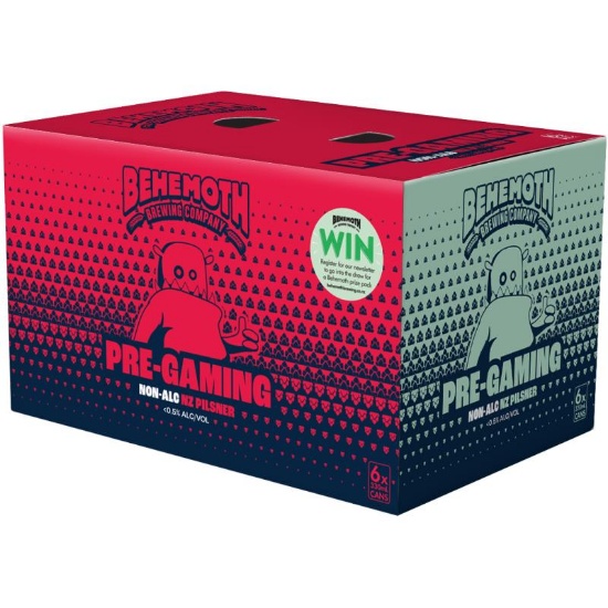 Picture of Behemoth Pre-Gaming Non-Alc NZ Pilsner Cans 6x330ml