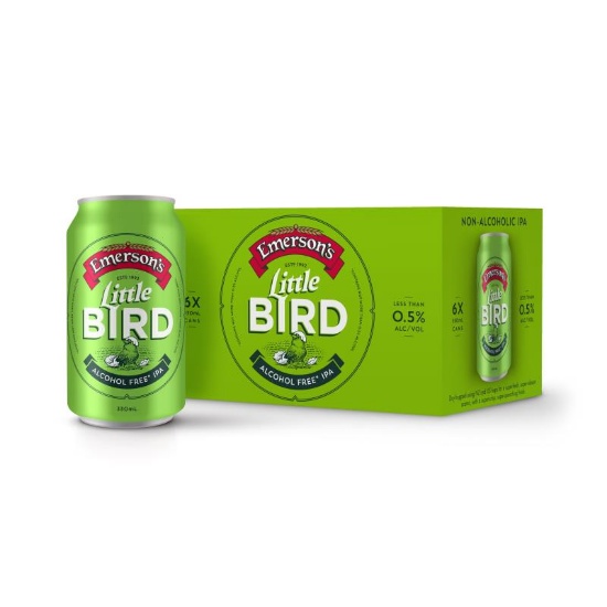 Picture of Emerson's Little Bird Alcohol Free IPA Cans 6x330ml