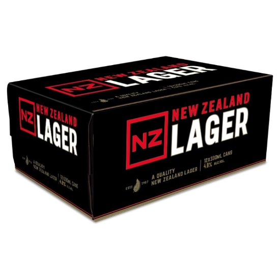 Picture of NZ Lager 4.8% Cans 12x330ml