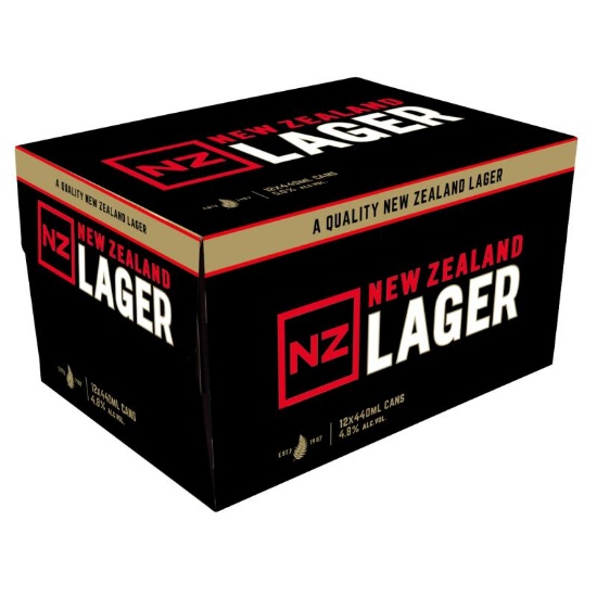 Picture of NZ Lager 4.8% Cans 12x440ml