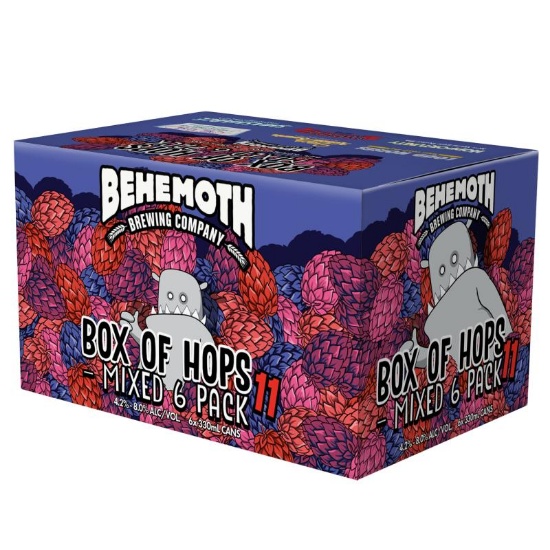 Picture of Behemoth Box Of Hops 11 Mixed 6 Pack Cans 6x330ml