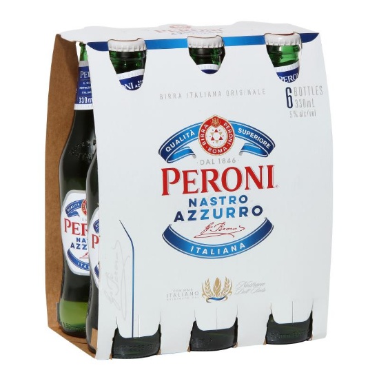 Picture of Peroni Nastro Azzurro Bottles 6x330ml