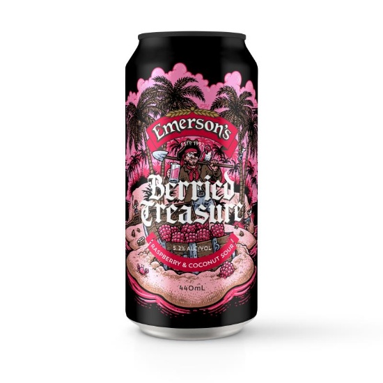 Picture of Emerson's Berried Treasure Raspberry & Coconut Sour Can 440ml