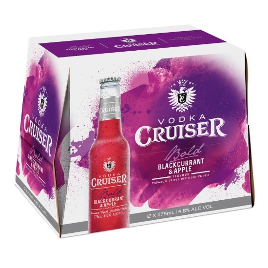 Picture of Cruiser Bold Blackcurrant & Apple 4.8% Bottles 12x275ml