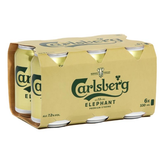 Picture of Carlsberg Elephant Premium Strong 7.2% Cans 6x330ml