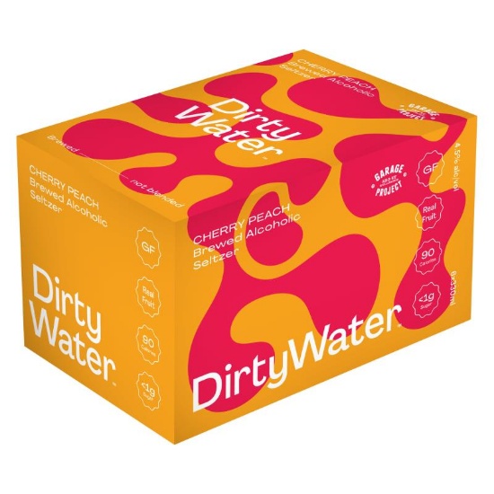 Picture of Garage Project Dirty Water Seltzer Cherry Peach 4.5% Cans 6x330ml
