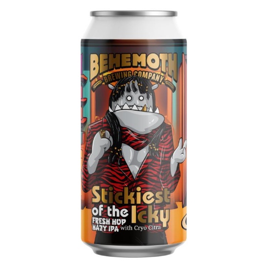 Picture of Behemoth Stickiest of the Icky Fresh Hop Hazy IPA Can 440ml