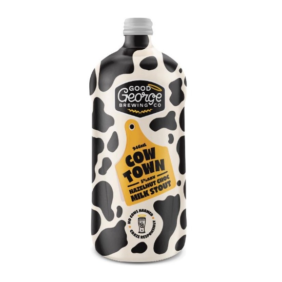 Picture of Good George Cow Town Hazelnut Choc Milk Stout Bottle 946ml