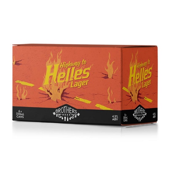 Picture of Brothers Beer Highway To Helles Lager Cans 6x330ml