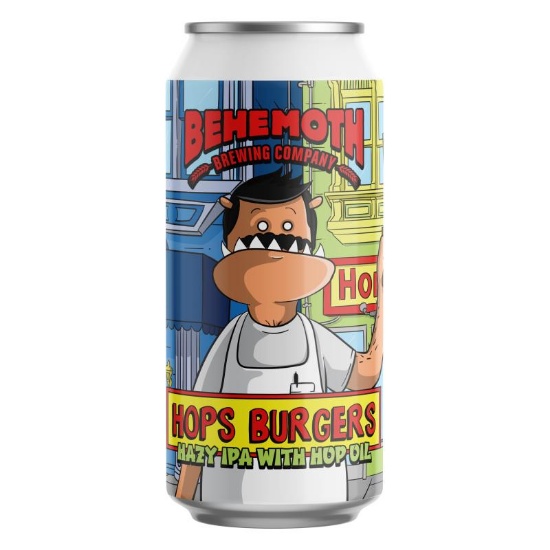 Picture of Behemoth Hops Burgers Hazy IPA Can 440ml