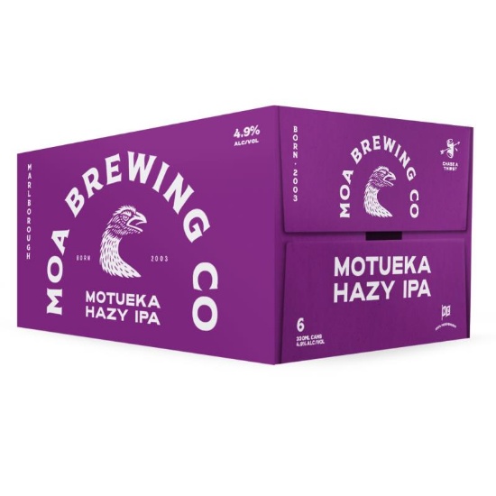 Picture of Moa Brewing Co Motueka Hazy IPA Cans 6x330ml