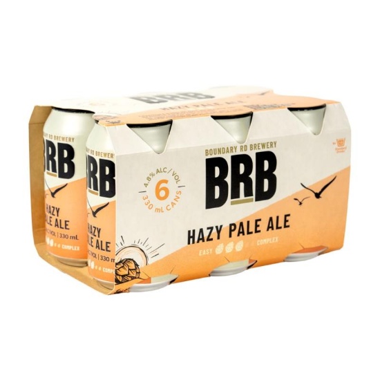Picture of Boundary Road Brewery Hazy Pale Ale Cans 6x330ml