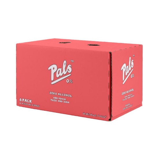 Picture of Pals 0% Red Peach, Yuzu Cans 6x330ml