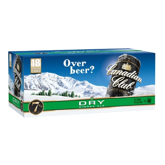 Picture of Canadian Club & Dry 7% Cans 18x250ml