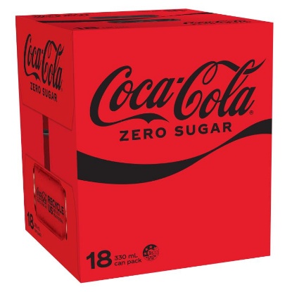 Picture of Coca-Cola Zero Sugar Cans 18x330ml
