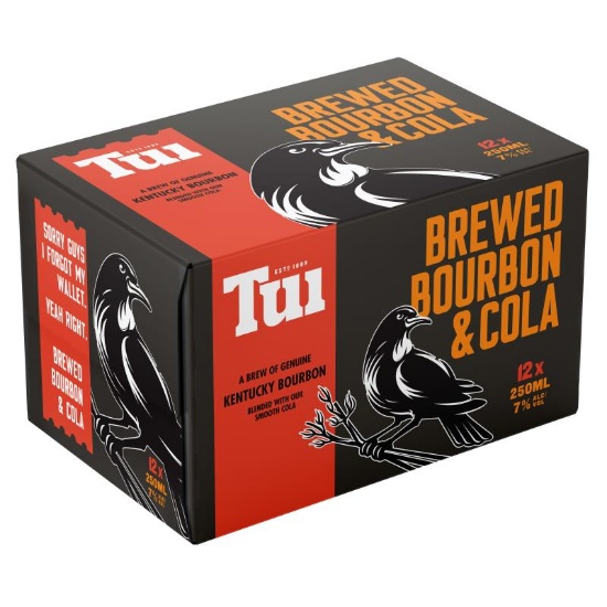 Picture of Tui Bourbon & Cola 7% Cans 12x250ml