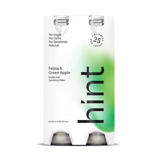 Picture of Hint Vodka with Sparkling Water Feijoa & Green Apple 4% Bottles 4x250ml