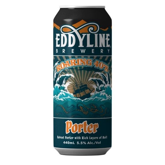 Picture of Eddyline Roaring 40's Porter Can 440ml